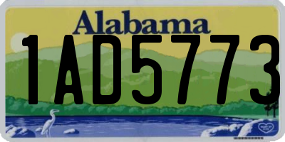 AL license plate 1AD5773