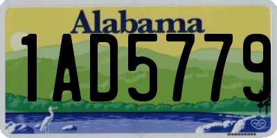AL license plate 1AD5779