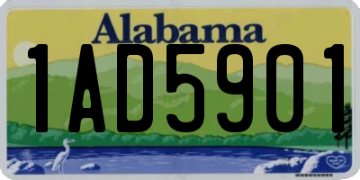 AL license plate 1AD5901