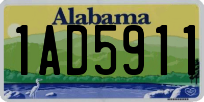 AL license plate 1AD5911