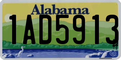 AL license plate 1AD5913