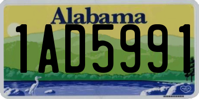 AL license plate 1AD5991