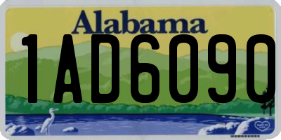 AL license plate 1AD6090