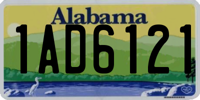 AL license plate 1AD6121