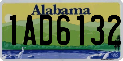 AL license plate 1AD6132