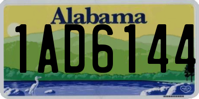 AL license plate 1AD6144