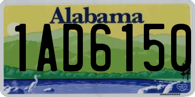 AL license plate 1AD6150