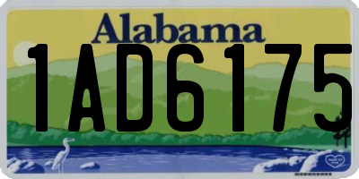 AL license plate 1AD6175