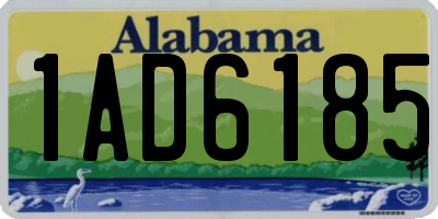 AL license plate 1AD6185