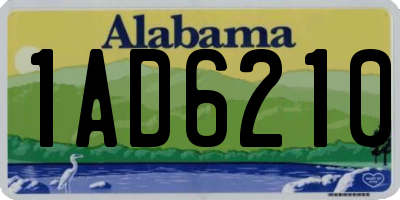 AL license plate 1AD6210