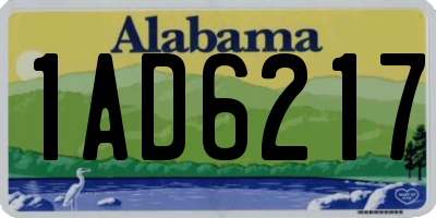 AL license plate 1AD6217