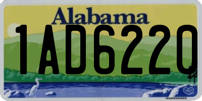 AL license plate 1AD6220