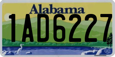 AL license plate 1AD6227