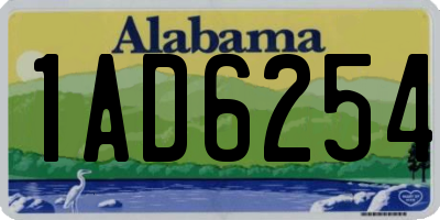 AL license plate 1AD6254
