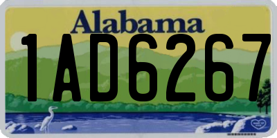 AL license plate 1AD6267