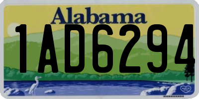 AL license plate 1AD6294
