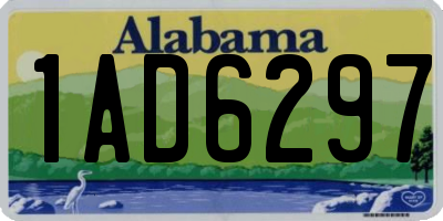 AL license plate 1AD6297