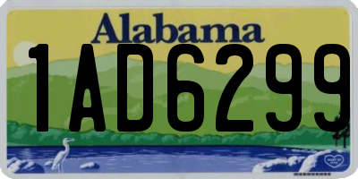 AL license plate 1AD6299