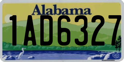 AL license plate 1AD6327