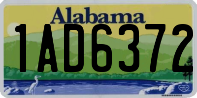 AL license plate 1AD6372