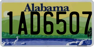 AL license plate 1AD6507