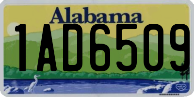 AL license plate 1AD6509
