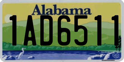 AL license plate 1AD6511