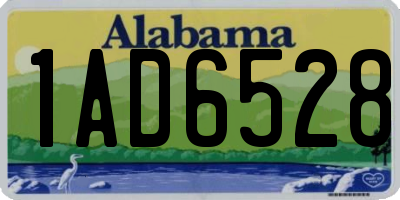 AL license plate 1AD6528