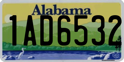 AL license plate 1AD6532