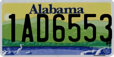 AL license plate 1AD6553