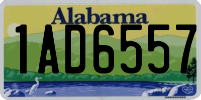AL license plate 1AD6557