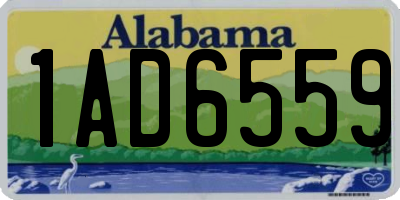 AL license plate 1AD6559