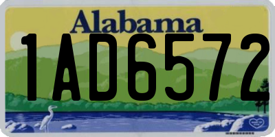 AL license plate 1AD6572