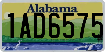 AL license plate 1AD6575