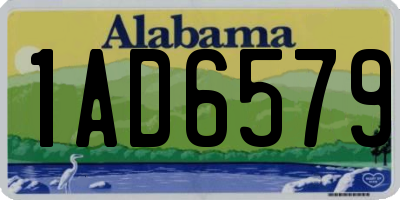 AL license plate 1AD6579