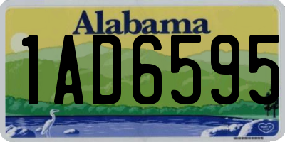 AL license plate 1AD6595