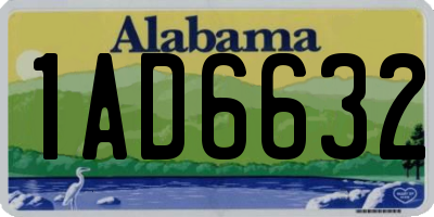 AL license plate 1AD6632