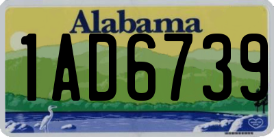 AL license plate 1AD6739