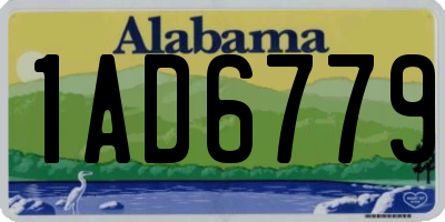 AL license plate 1AD6779