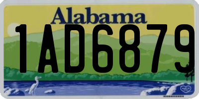 AL license plate 1AD6879