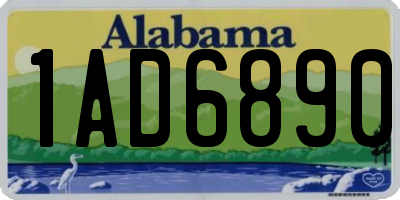 AL license plate 1AD6890