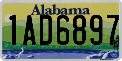 AL license plate 1AD6897