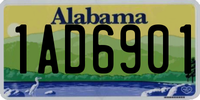 AL license plate 1AD6901