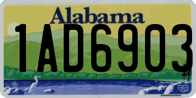 AL license plate 1AD6903