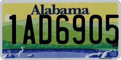 AL license plate 1AD6905