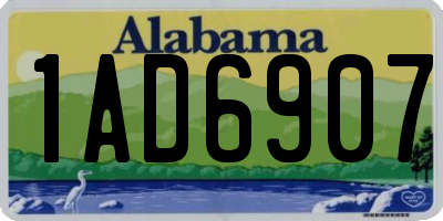 AL license plate 1AD6907