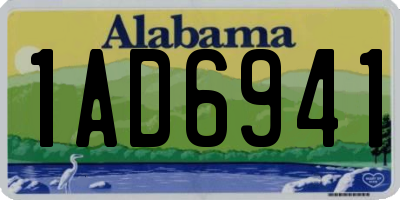 AL license plate 1AD6941