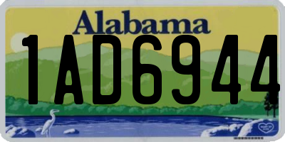 AL license plate 1AD6944