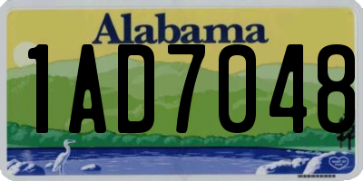 AL license plate 1AD7048