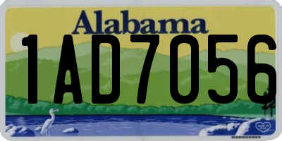 AL license plate 1AD7056